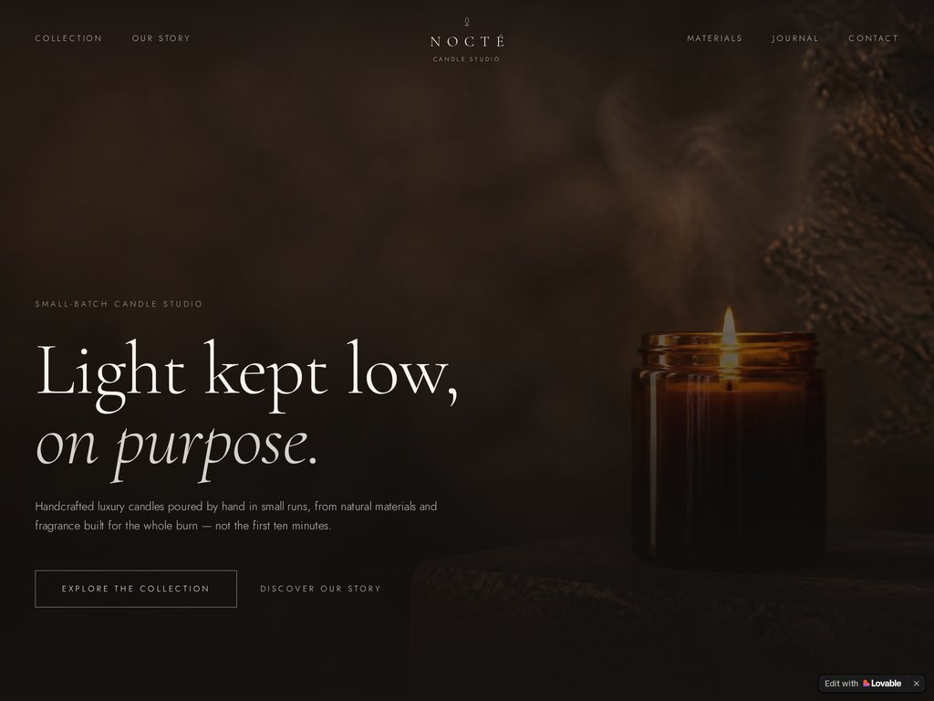 NOCTÉ Candle Studio